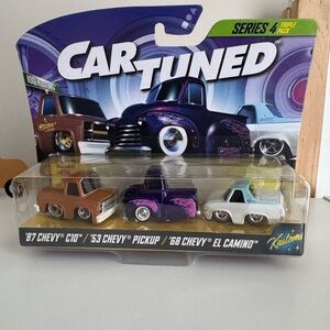 Car Tuned Cars 3 Pack Chevy Pickup Trucks